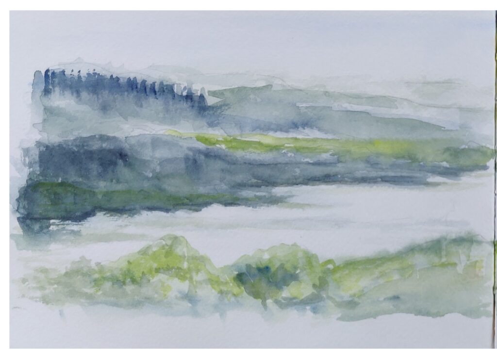 Listersee, Aquarell, Sketchbook